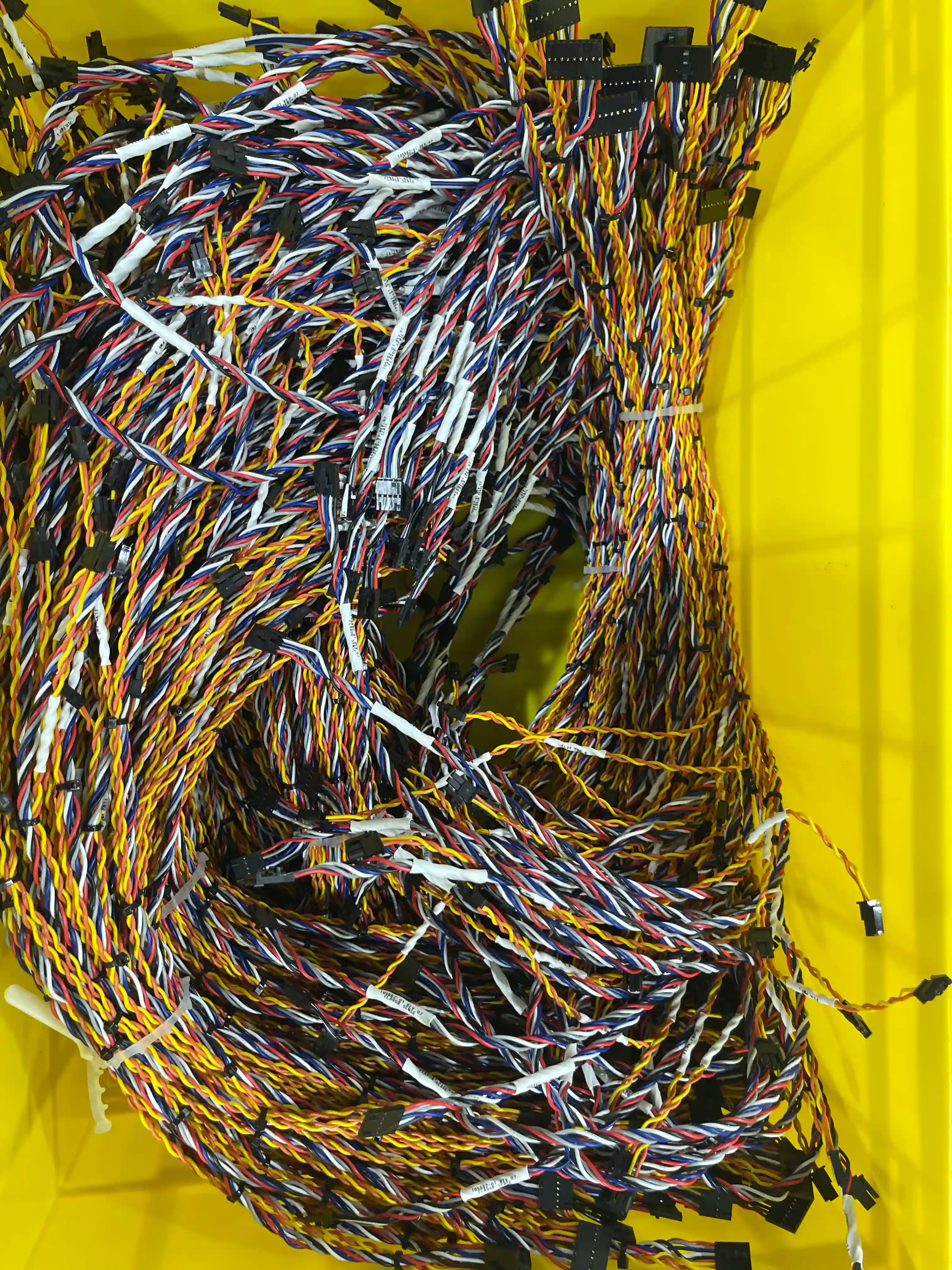 Industrial cable assembly with sealed connectors